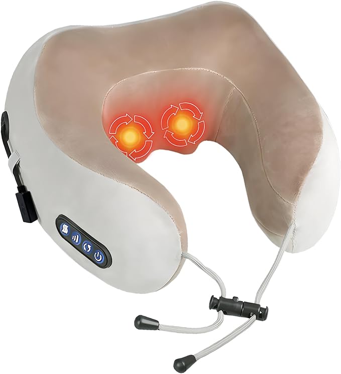 TravelRelief™ Neck-Massager Travel Pillow