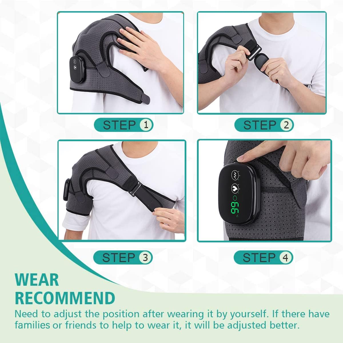 ReliefWrap Heated Shoulder Massager
