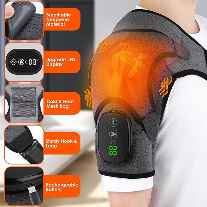 ReliefWrap Heated Shoulder Massager